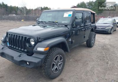 2020 Jeep Wrangler Unlimited Black And Tan 4x4 1C4HJXDN1LW146620 photo 1